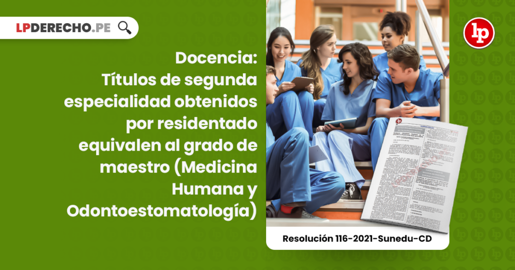 Docencia T Tulos De Segunda Especialidad Obtenidos Por Residentado