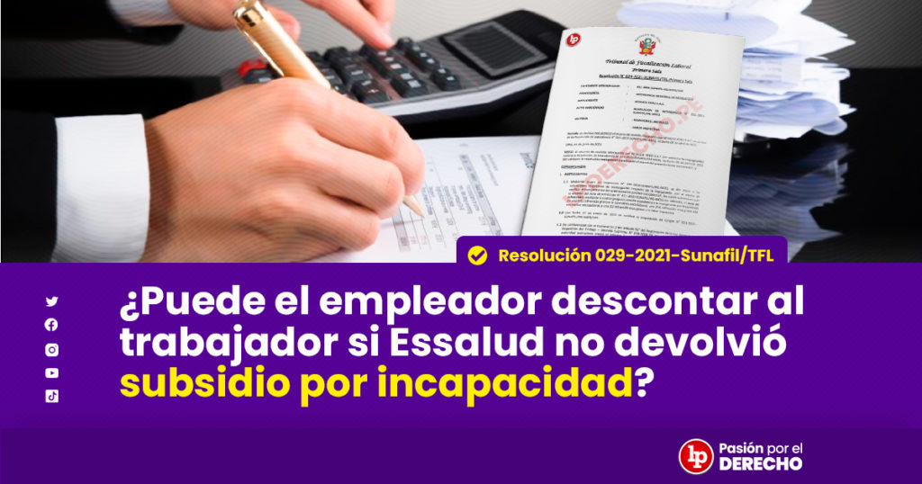 Puede el empleador descontar al trabajador si Essalud no devolvió