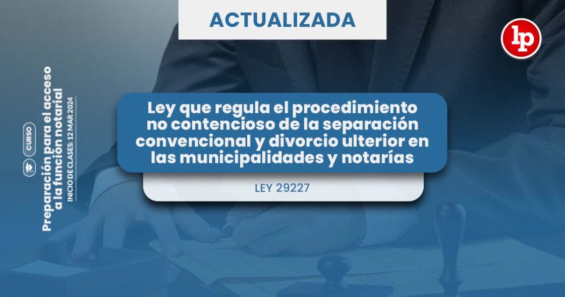 Ley que regula el procedimiento no contencioso de la separación