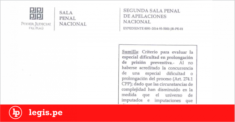 Criterio para evaluar la especial dificultad en prolongación de prisión preventiva Criterio para evaluar la especial dificultad en prolongación de prisión preventiva