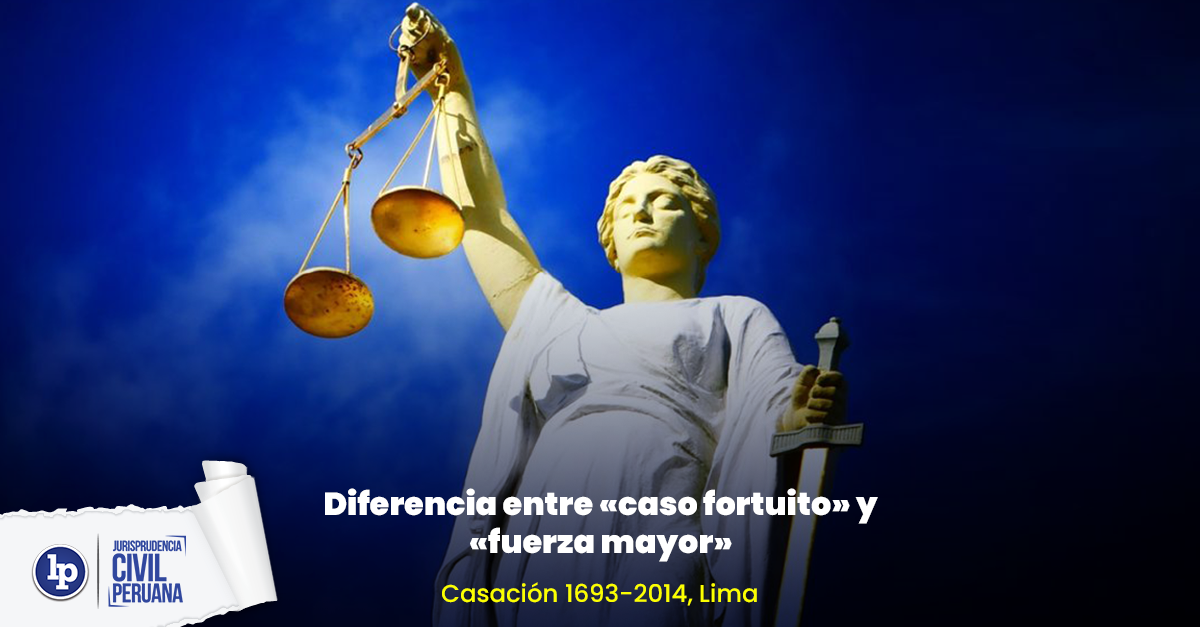 Diferencia Entre Caso Fortuito Y Fuerza Mayor Casación 1693 2014 Lima Lp 3821