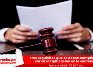 Recurso de Nulidad 1310-2017, Lima con logo de jurisprudencia penal y LP