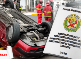 Manual-de-normas-y-procedimientos-para-la-intervencion-e-investigacion-de-accidentes-de-transito 2020 con logo de LP