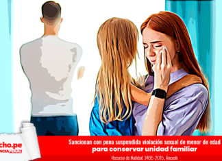 violación menor abuso sexual familiar suspensión sanción