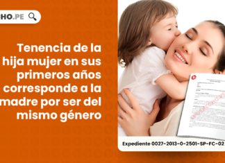 Tenencia de la hija mujer en sus primeros años corresponde a la madre por ser del mismo genero-civil-LP