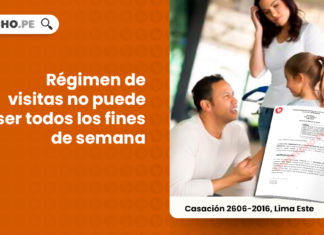 Regimen de visitas no puede ser todos los fines de semana-LP