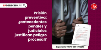 Prision preventiva - antecedentes penales y judiciales justifican peligro procesal-LP