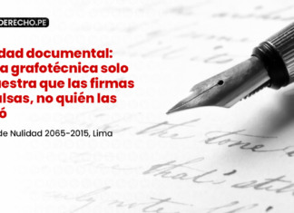 Falsedad documental: Pericia grafotécnica solo demuestra que las firmas son falsas, no quién las realizó