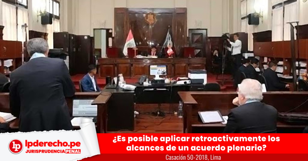 Casación 50-2018, Lima con logo de jurisprudencia penal y LP
