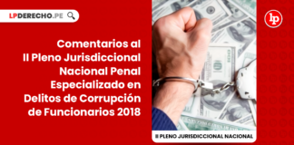 Comentarios al II Pleno jurisdiccional nacional penal especializado en delitos de corrupcion de funcionarios 2018-LP
