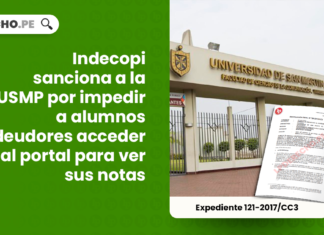 Indecopi sanciona a la USMP por impedir a alumnos deudores acceder al portal para ver sus notas-LP