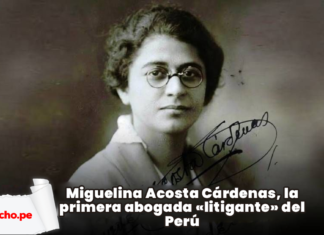 Miguelina Acosta Cárdenas, la primera abogada «litigante» del Perú con logo de LP