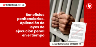 beneficios penitenciarios-aplicacion de leyes de ejecucion penal en el tiempo-LP