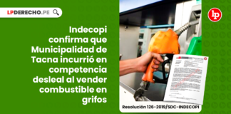 Indecopi confirma que municipalidad de acna incurrio en competencia desleal al vender combustible en grifos-LP