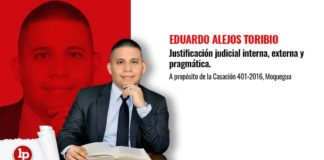 Justificación judicial interna, externa y pragmática. A propósito de la Casación 401-2016, Moquegua