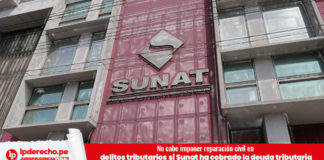 No cabe imponer reparación civil en delitos tributarios si Sunat ha cobrado la deuda tributaria