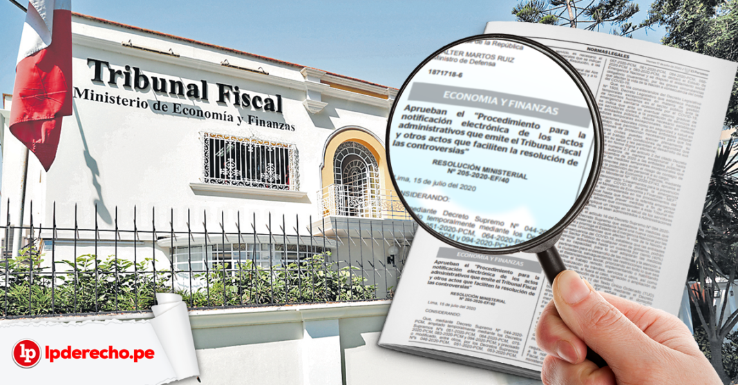 Tribunal Fiscal Procedimiento Para La Notificación Electrónica De Los Actos Administrativos Rm 3340