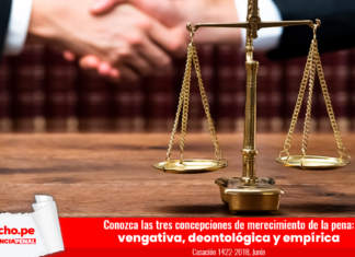 Conozca las tres concepciones de merecimiento de la pena: vengativa, deontológica y empírica