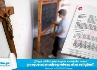 ¿Colegio católico puede negarse a matricular a menor porque su madre profesa otra religión?