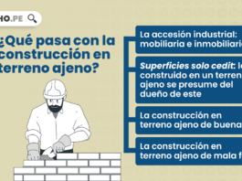¿Qué pasa con la construcción en terreno ajeno?