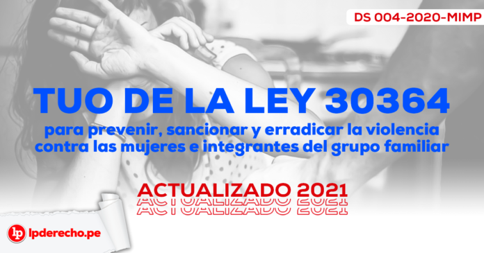 Tuo De La Ley 30364 Para Prevenir Sancionar Y Erradicar La Violencia Contra Las Mujeres E 2517