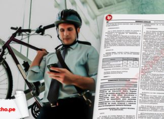 resolución Administrativa 000288-2020-CE-PJ trabajadore con bicicleta con logo LP