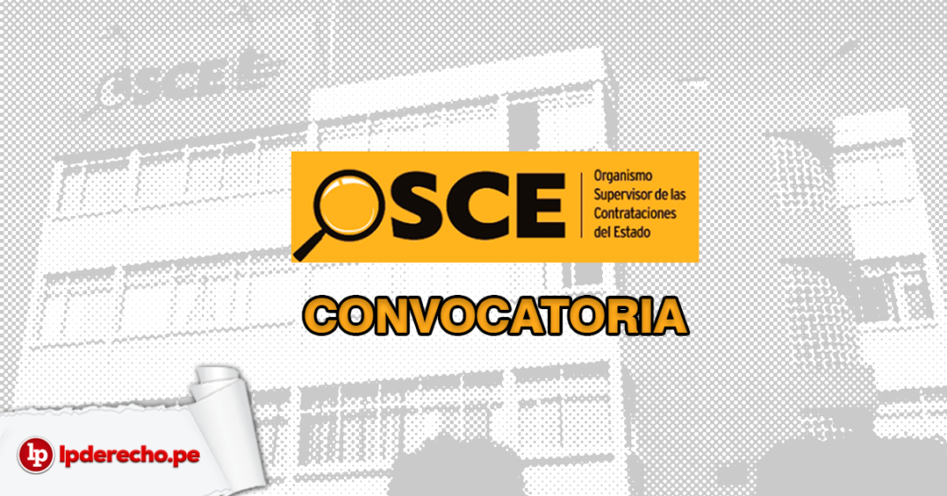OSCE convocatoria con logo de LP