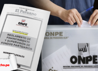Reglamento de financiamiento y supervisión de fondos partidarios Resolución 000436-2020-JN/ONPE con logo de LP