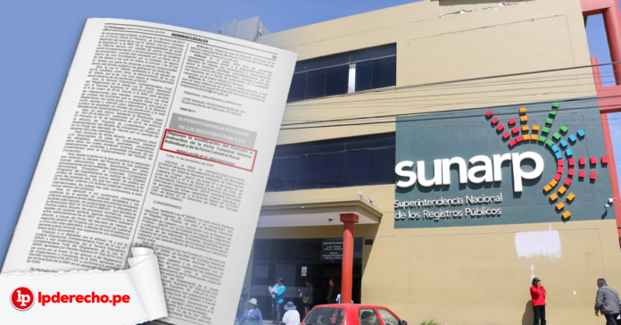 Fachada de Sunarp Resolución-01-2020-SNCP-CNC con logo de LP