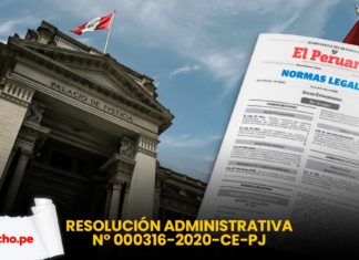 Resolucion Administrativa 000316-2020-ce-pj