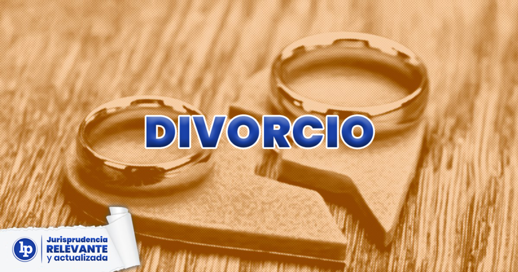 Jurisprudencia actual y relevante sobre divorcio con logo de LP