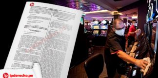 Resolución Ministerial 265-2020-mincetur con imagen de casinos y logo de LP