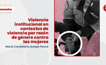 Violencia institucional en contextos de violencia por razón de género contra las mujeres con logo de LP