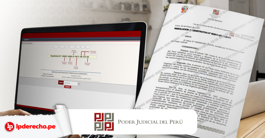 Registro del Sentido de las Decisiones Judiciales en el Sistema Integrado Judicial con logo de LP