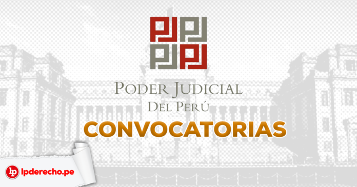 Poder Judicial convocatorias con logo de LP