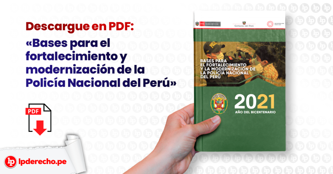 Bases para el fortalecimiento y modernización de la Policía Nacional del Perú