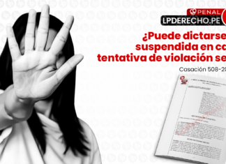 ¿Puede dictarse pena suspendida en caso de tentativa de violación sexual?