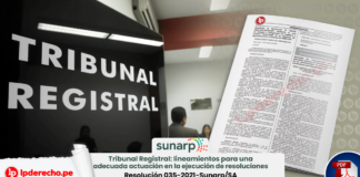 Tribunal registral - Sunarp