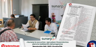 «Sunarp te escucha»: aprueban lineamientos para la realización del programa