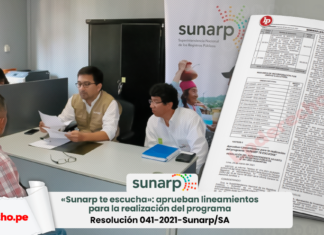 «Sunarp te escucha»: aprueban lineamientos para la realización del programa