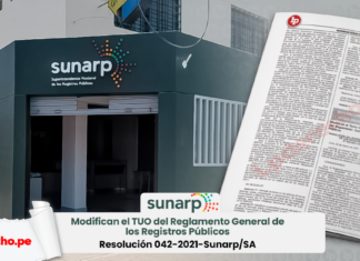 ¡Atención! Modifican el TUO del Reglamento General de los Registros Públicos