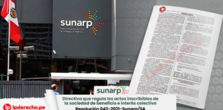 Sunarp: directiva que regula los actos inscribibles de la sociedad de beneficio e interés colectivo