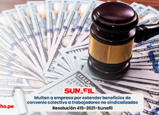 Multan a empresa por extender beneficios de convenio colectivo a trabajadores no sindicalizados
