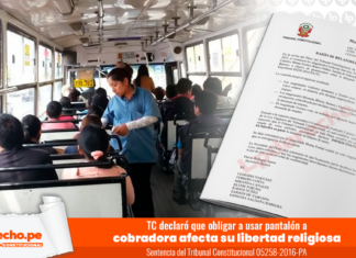 TC declaró que obligar a usar pantalón a cobradora afecta su libertad religiosa