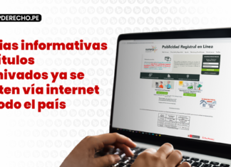 Copias informativas de títulos archivados ya se emiten vía internet en todo el país