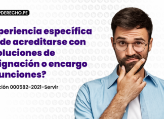 ¿Experiencia específica puede acreditarse con resoluciones de designación o encargo de funciones?