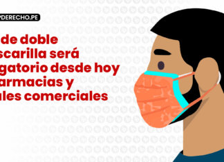 Uso de doble mascarilla será obligatorio desde hoy en farmacias y locales comerciales