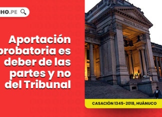 aportacion probatoria deber partes tribunal LP