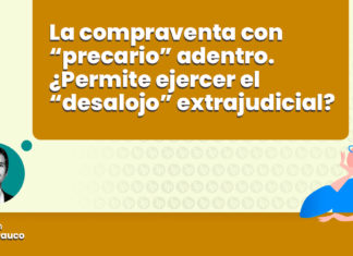 compraventa precario desalojo extrajudicial
