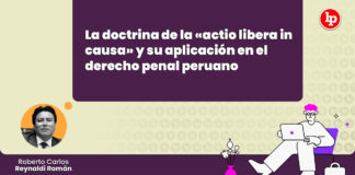 doctrina actio libera aplicacion derecho penal peruano